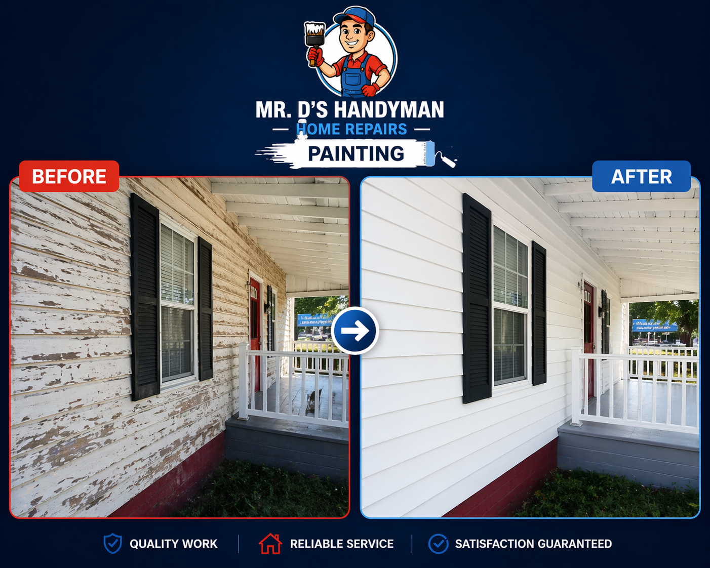 Painting in Weldon, NC by Mr. D's Handyman